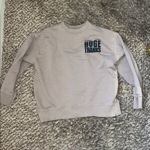 Kid’s Zara Cotton Taupe Crewneck Pullover Sweater (Size:9-10Y) unisex :)